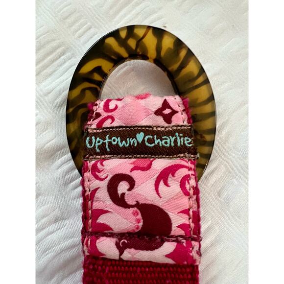 Uptown Charlie belt tortoiseshell with pink print - Picture 4 of 9